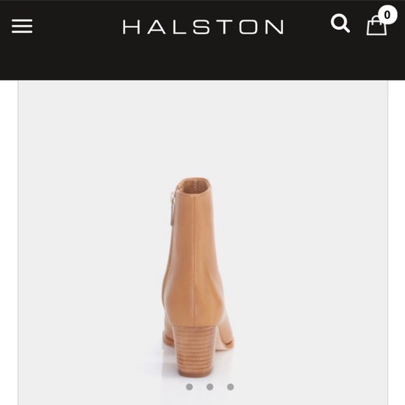 Halston Heritage Neli In Ruiz Tan Leather Ankle Boot - Picture 3 of 15